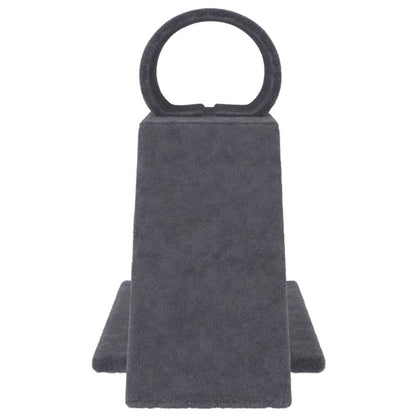 Vidaxl Rascador Para Gatos Con Túnel Y Escalera Gris Oscuro 55,5 Cm_3