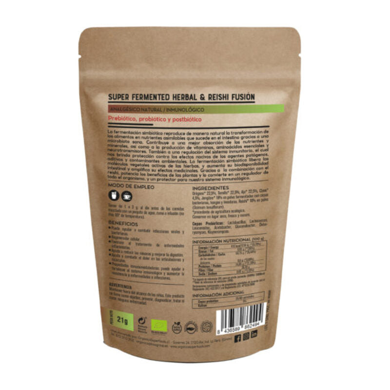 Herbal & Reishi Fusion Fermentados Raw Sin Gluten Bio 21g_1