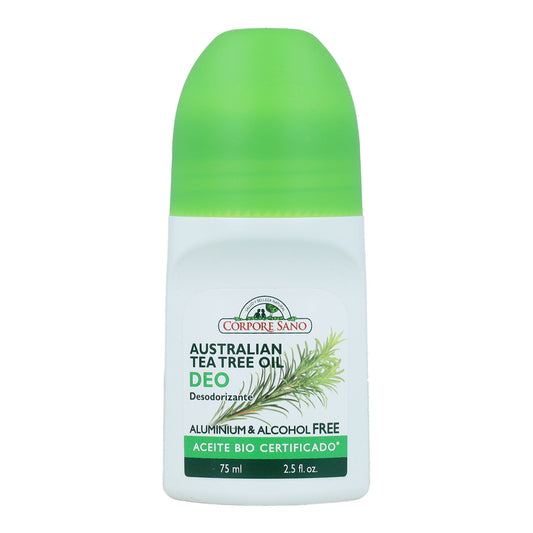Desodorante roll-on árbol de té Corpore Sano 75 ml