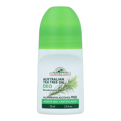 Desodorante roll-on árbol de té Corpore Sano 75 ml
