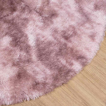 Vidaxl Alfombra De Pelo Largo Navarra Rosa Polvoriento 120x120 Cm_3