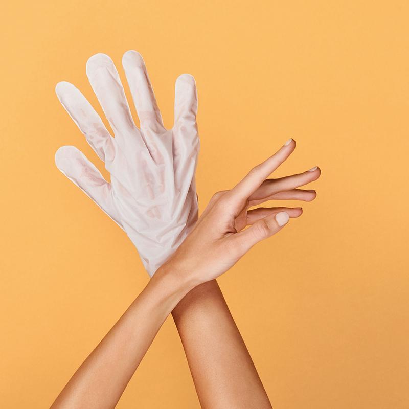 Guantes Mascarilla reparadores  Melocotón y Manteca de Karité Iroha Nature 2 x 9ml