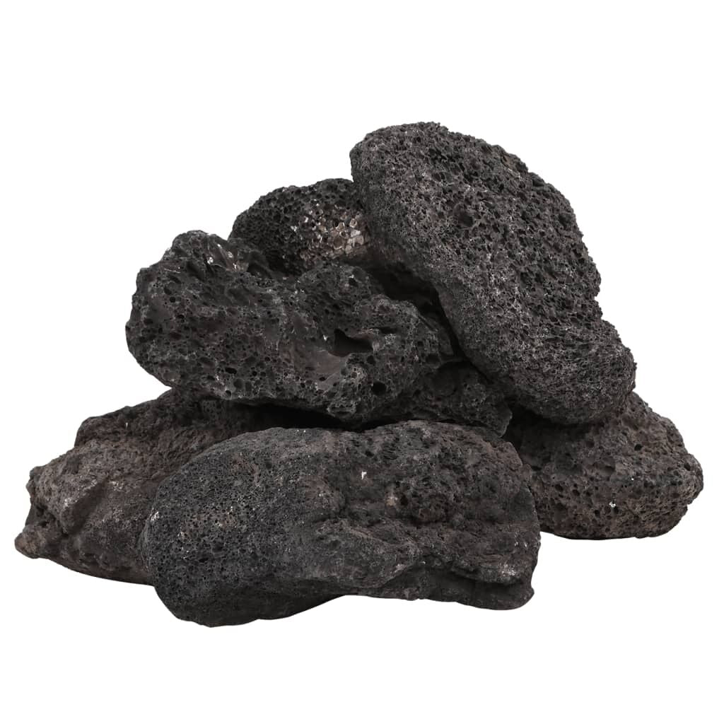Vidaxl Rocas Volcánicas Negras 10 Kg 10-30 Cm_0