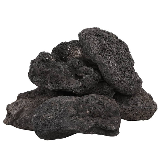Vidaxl Rocas Volcánicas Negras 25 Kg 10-30 Cm_0