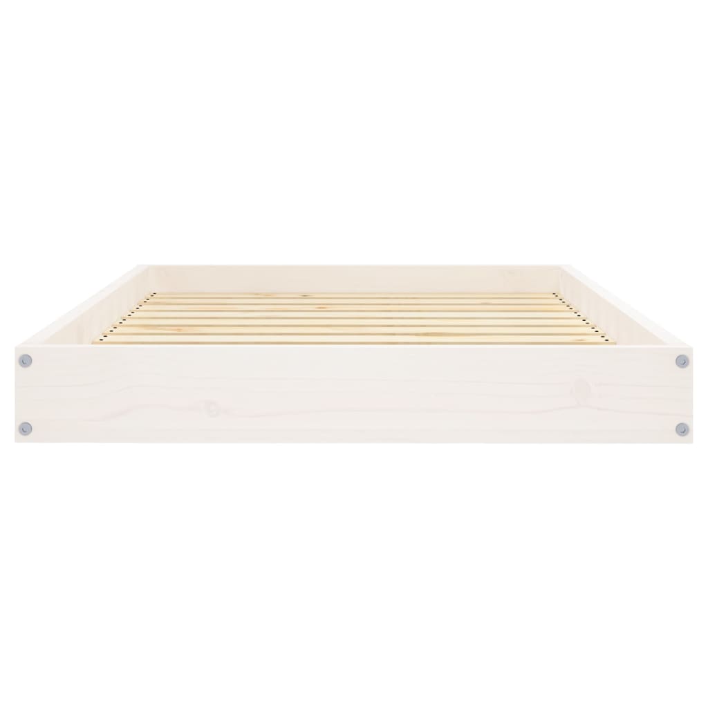 Cama Para Perros Madera Maciza De Pino Blanco 91,5x64x9 Cm / Vetonek_5