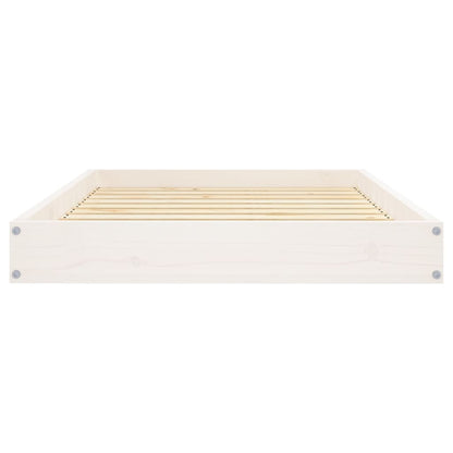 Cama Para Perros Madera Maciza De Pino Blanco 91,5x64x9 Cm / Vetonek_5