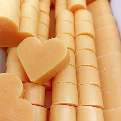 100 Jabones Aromáticos Con Forma De Corazón. Detalle Para Invitados De Eventos. Jabón Glicerina Aroma Naranja Y Jengibre_0