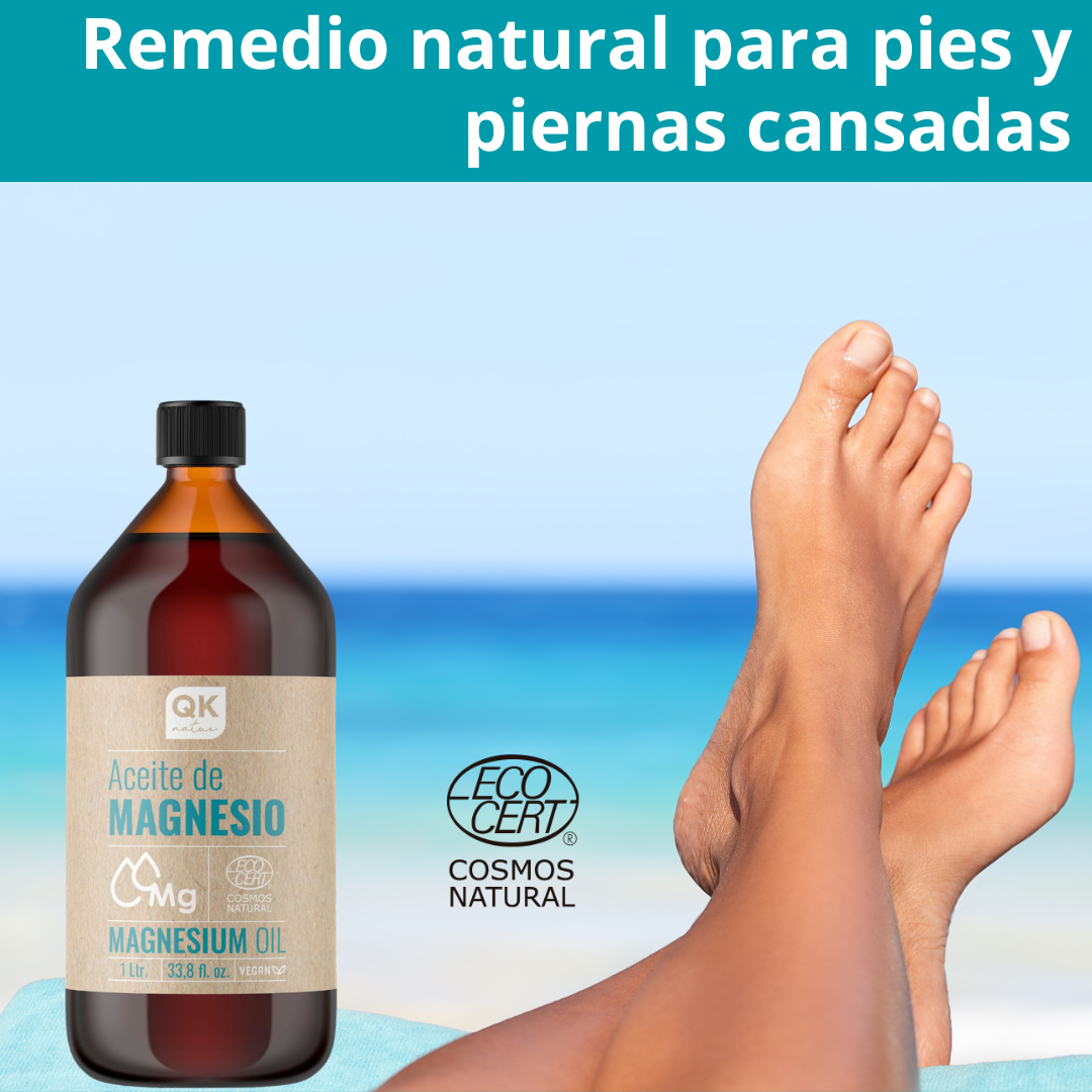 QKnatur - Aceite De Magnesio Spray 100% Puro 1L. - Ideal Para Deportistas, Articulaciones, Relajacion Muscular, Masajes_1
