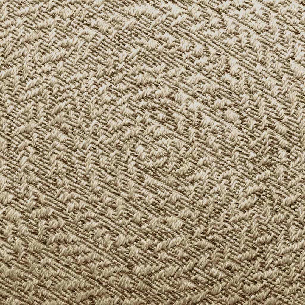 Vidaxl Alfombra Zizur Aspecto Yute Interior/exterior Beige Ø 120 Cm_3