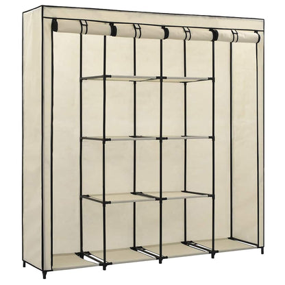 Armario Con 4 Compartimentos Color Crema 175x45x170 Cm_2