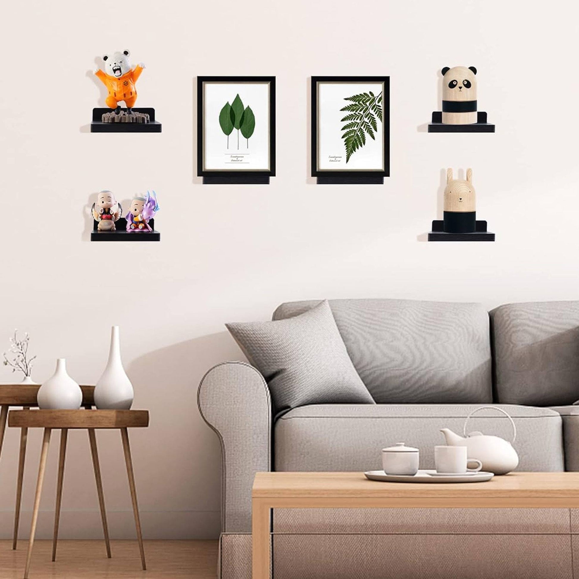 Well Home Juego De 3 Estantes De Pared De Plástico 15,5x4,5x10,5cm