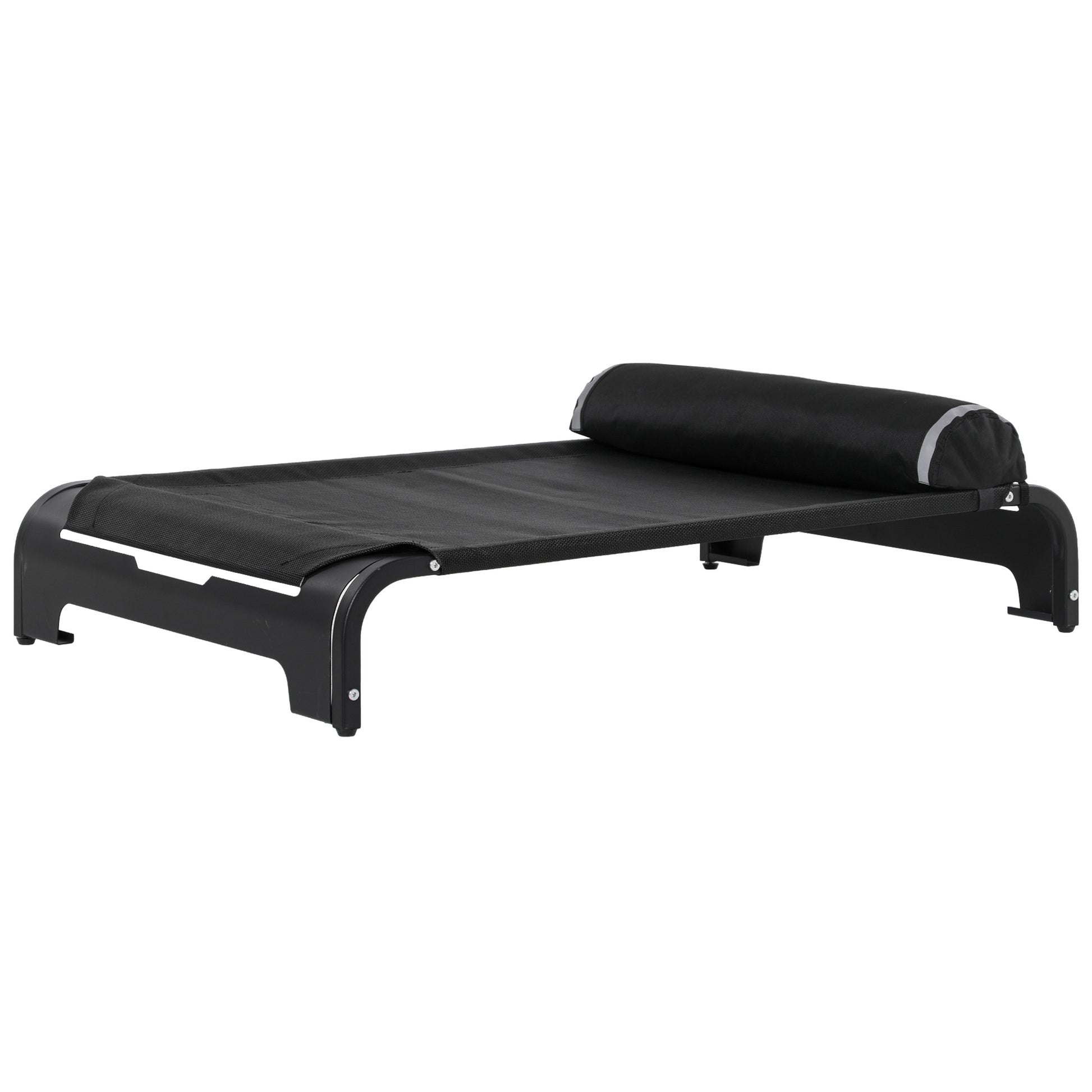 Pawhut Cama Elevada De Perros Mascota Transpirable Con Almohada Extraíble_0