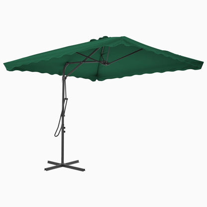 Vidaxl Sombrilla De Jardín Con Palo De Acero Verde 250x250 Cm_1