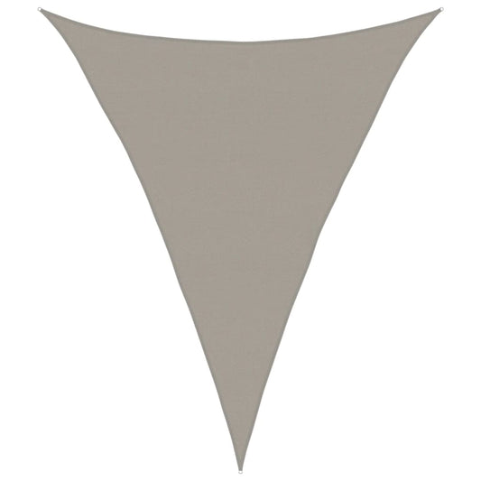 Toldo De Vela Triangular Hdpe Gris Claro 160 G/m² 5x7x7 M_0