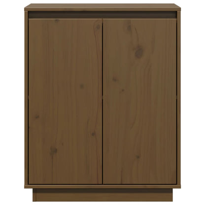 Aparador De Madera Maciza De Pino Marrón Miel 60x34x75 Cm / Vetonek_0