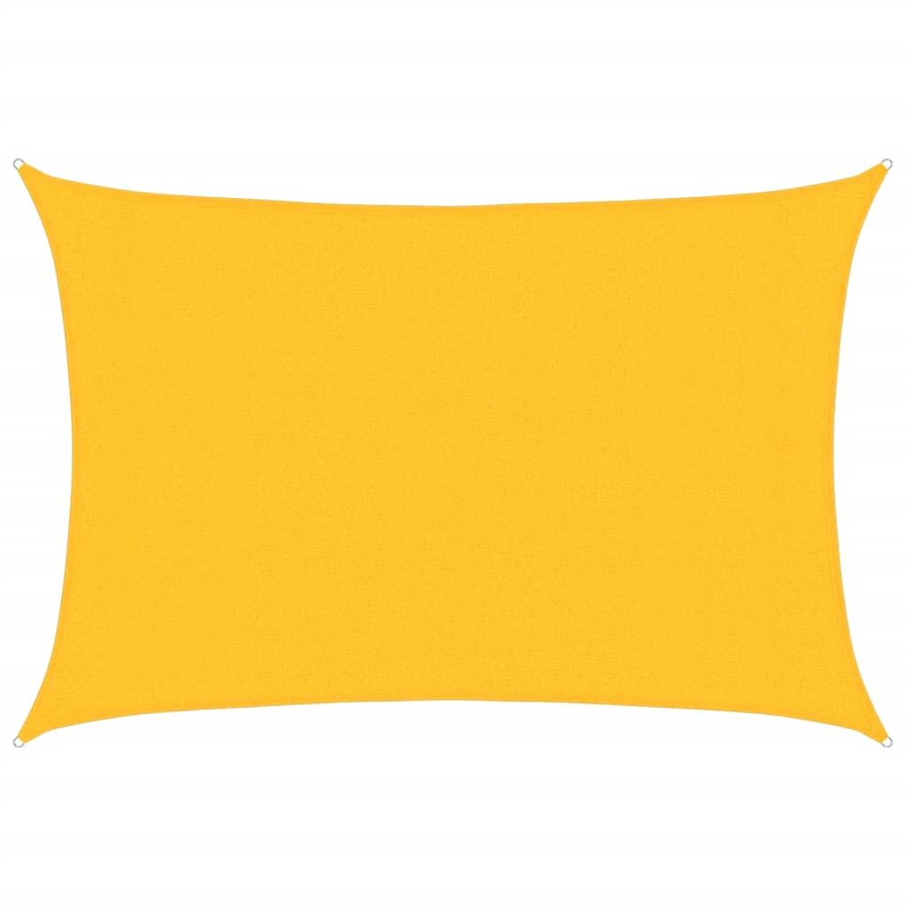 Vidaxl Toldo De Vela Hdpe Amarillo 160 G/m² 3x4 M_0