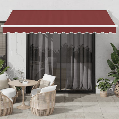 Toldo Retráctil Manual Color Burdeos 350x250 Cm_1