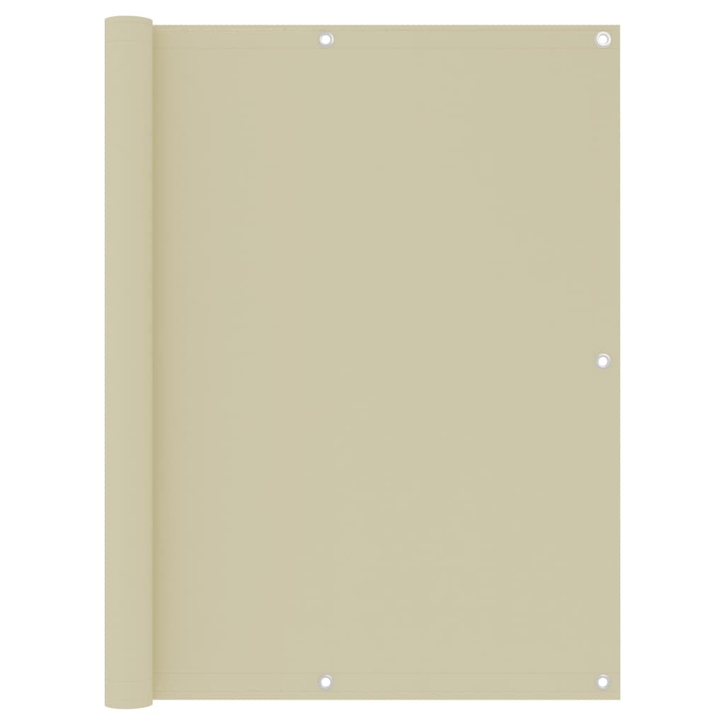 Vidaxl Toldo Para Balcón Tela Oxford Crema 120x500 Cm_0