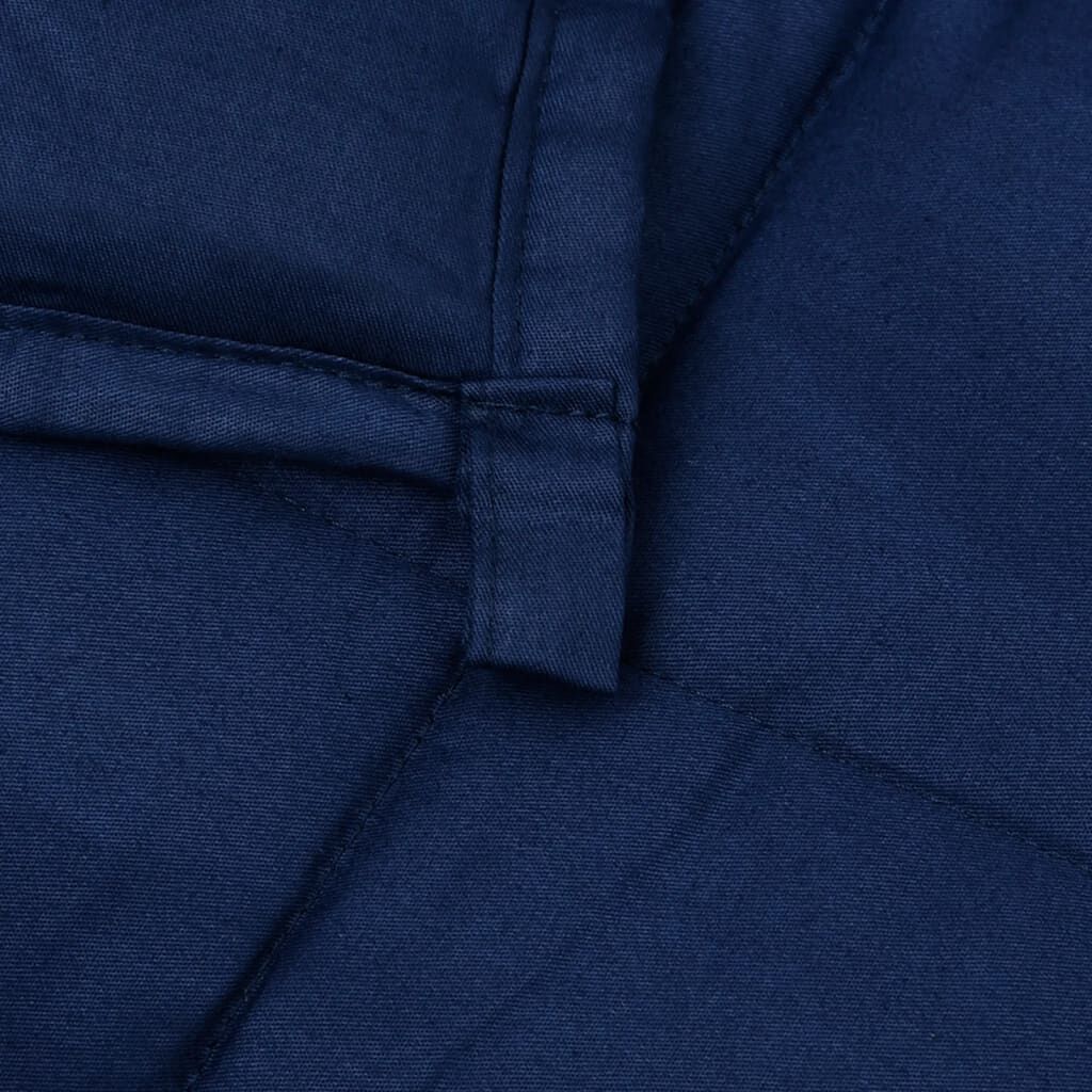 Vidaxl Manta Con Peso Tela Azul 220x230 Cm 15 Kg_4