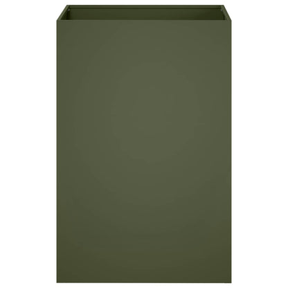 Macetero De Jardín Verde Oliva 50 X 50 X 75 Cm_2