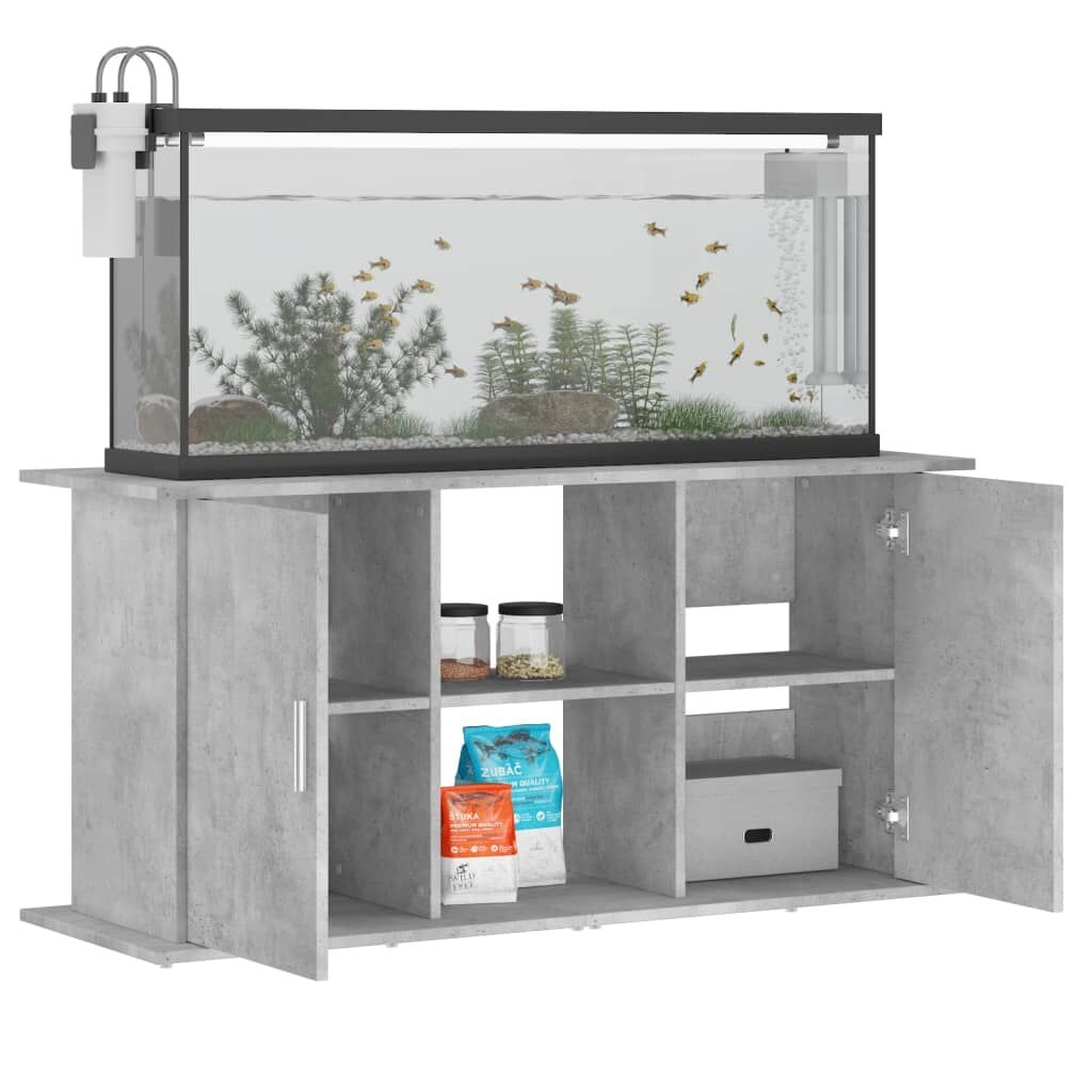 Vidaxl Soporte Para Acuario De Hormigón Gris 121x41x58 Cm De Madera Sintética_3