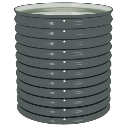 Arriate De Acero Galvanizado Gris 80x80x81 Cm_3