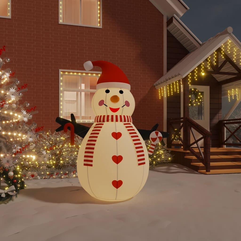 Vidaxl Muñeco De Nieve Hinchable Con Led 250 Cm_1