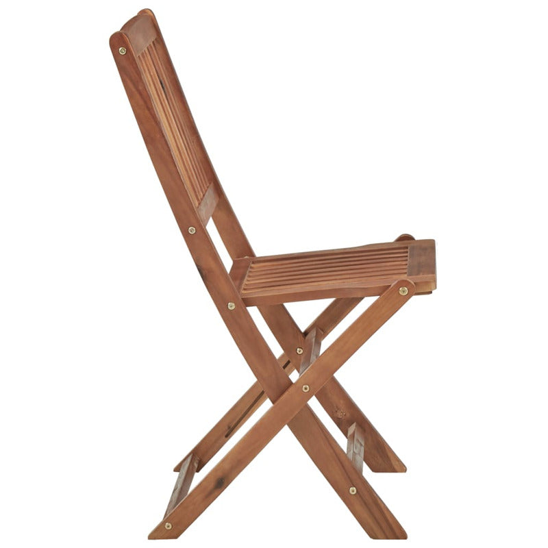 Vidaxl Sillas De Jardín Plegables 8 Uds Madera Maciza Acacia Y Cojines_5