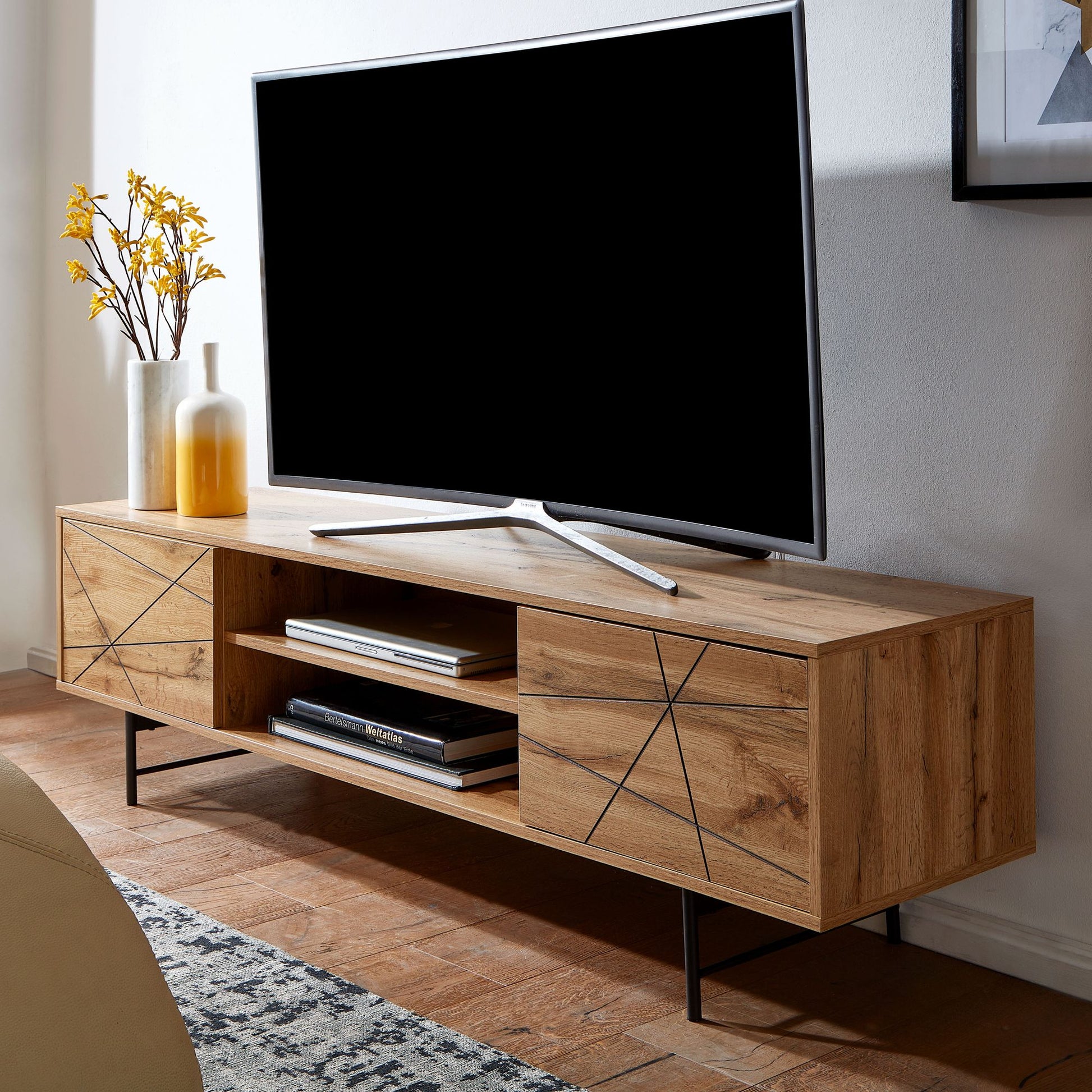 Mueble De Tv Elegante Y Minimalista Modelo Wl6.579_1