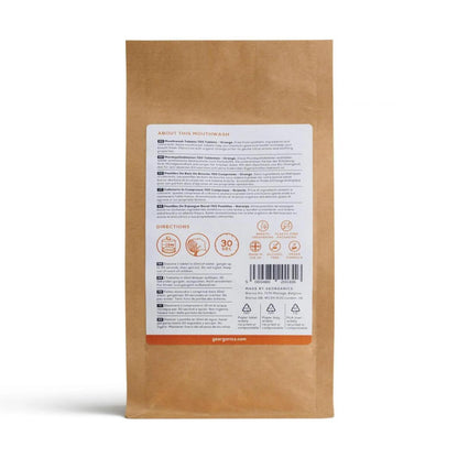 Recarga de pastillas de enjuague bucal de naranja, Georganics 720 unidades