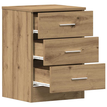 Mesitas De Noche 2 Uds Madera Roble Artisan 38x35x55 Cm_3