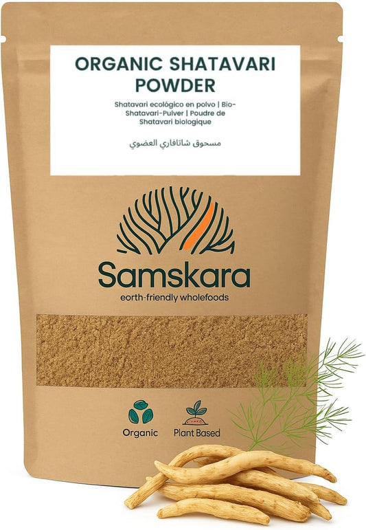 Shatavari En Polvo Bio - 150g | Superalimento Ecológico Vegano Para Batidos, Smoothies Y Zumos, Sin Azúcares Añadidos_0