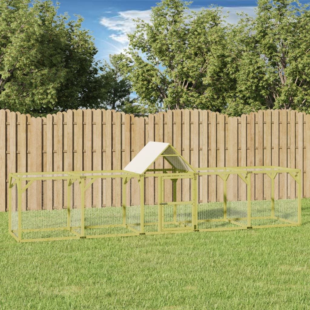 Vidaxl Gallinero Madera Maciza De Pino Impregnada 500x100x150 Cm_1