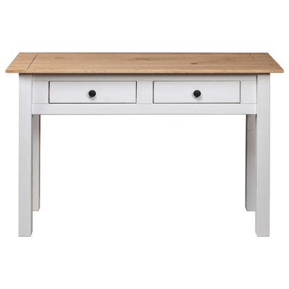 Mesa Consola Madera Maciza Pino Panamá Blanco 110x40x72cm_3
