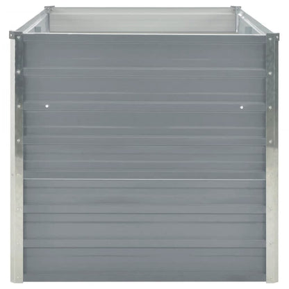 Jardinera Elevada 160x80x77 Cm Acero Galvanizado Gris_3