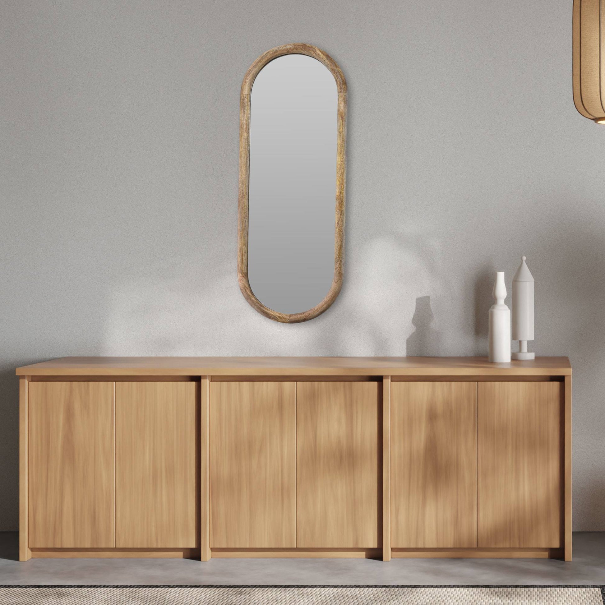 Espejo Ovalado En Madera H.77,5cm - Well Home_2