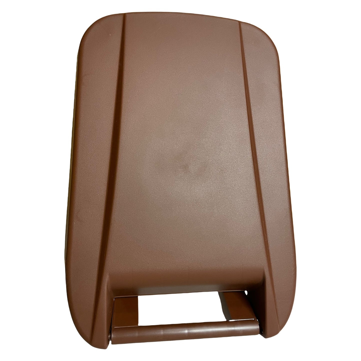 Contenedor - Cubo De Basura Wellhome Reciclo 110 Litros,color Marrón Cerrado Con Tapa, Ideal Para Reciclaje De Residuos Orgánicos, Con Ruedas_5