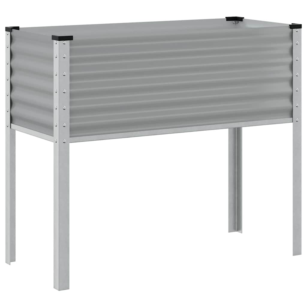 Jardinera De Acero Gris 100x45x90 Cm_5