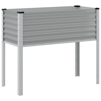Jardinera De Acero Gris 100x45x90 Cm_5
