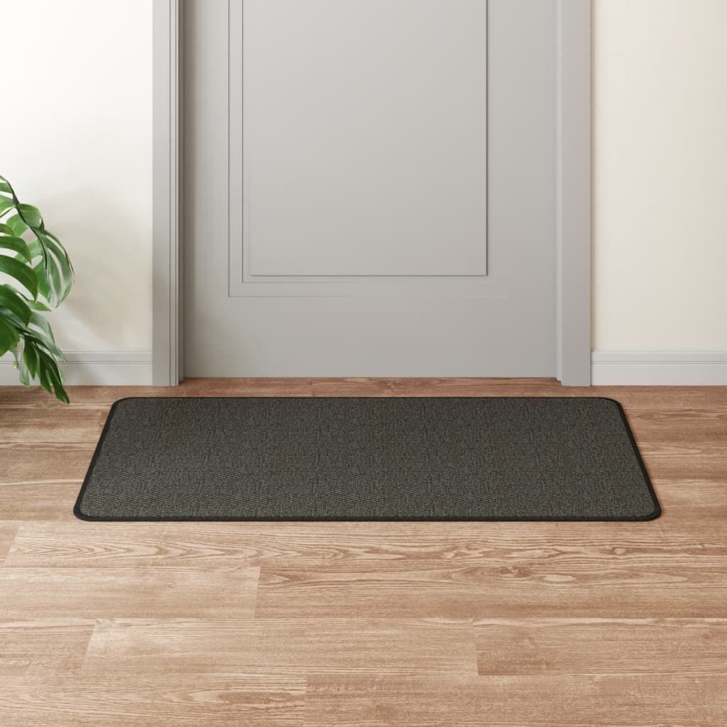 Vidaxl Alfombra De Pasillo Con Aspecto Sisal Gris Antracita 50x100 Cm_1