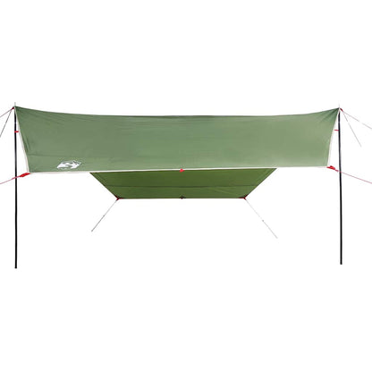 Lona De Camping Impermeable Verde 430x380x210 Cm_4
