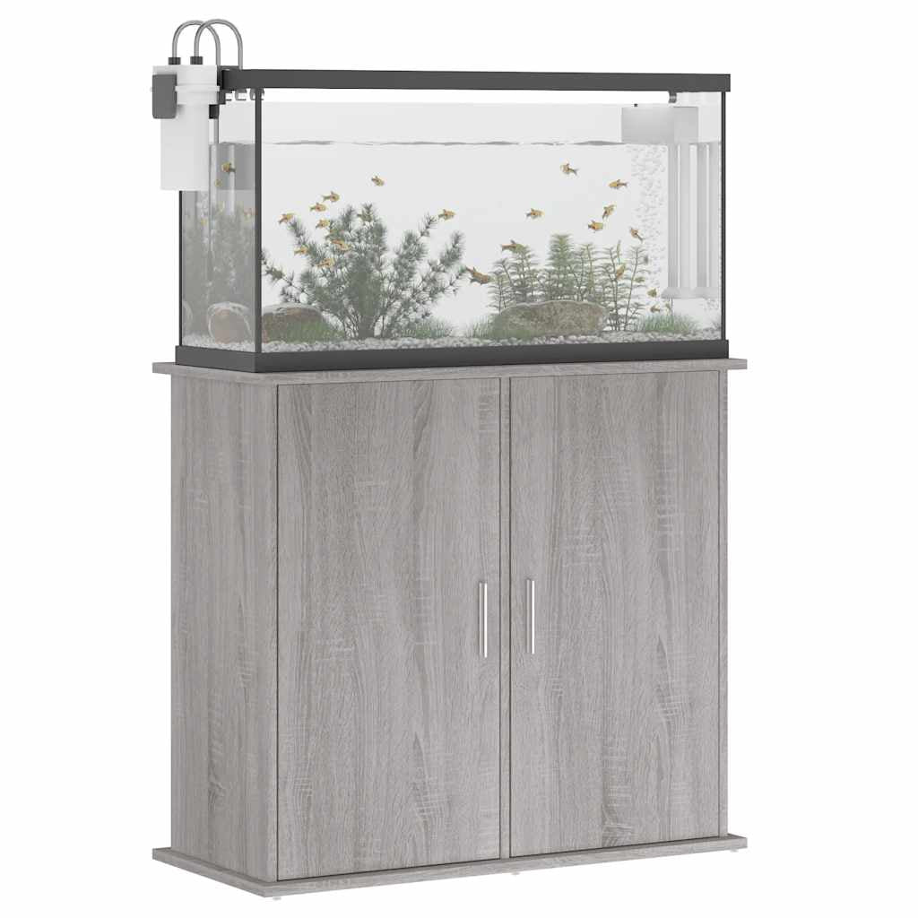 Vidaxl Soporte Para Acuario Madera Ingeniería Gris Sonoma 81x36x73 Cm_3
