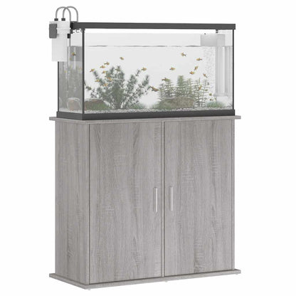 Vidaxl Soporte Para Acuario Madera Ingeniería Gris Sonoma 81x36x73 Cm_3
