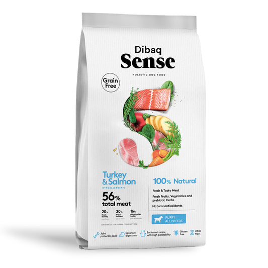 Dibaq Sense Grain Free Salmón Y Pavo (cachorro)_0