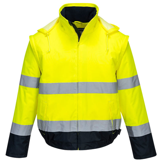 Cazadora 2 En 1 De Alta Visibilidad Contrast Essential Lite / Xxl / Amarillo-marino_0