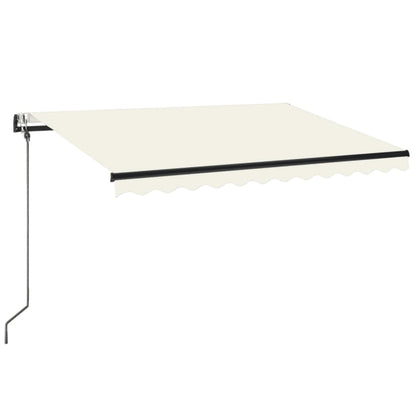 Toldo Automático Con Led Y Sensor De Viento Crema 350x250 Cm_0