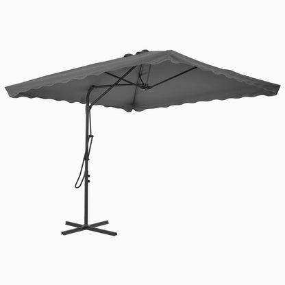 Vidaxl Sombrilla De Jardín Con Palo De Acero Antracita 250x250 Cm_1
