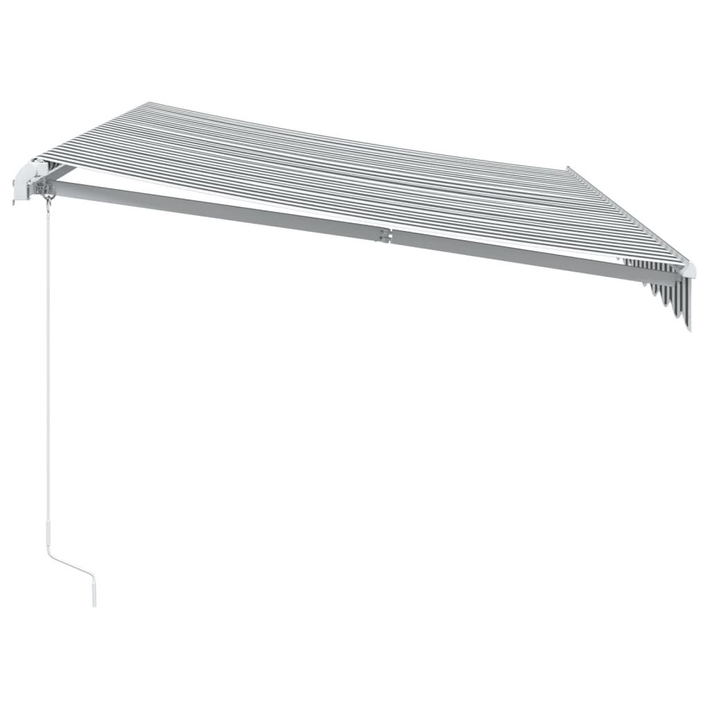 Toldo Retráctil Manual Con Led Antracita Y Blanco 350x250 Cm_4
