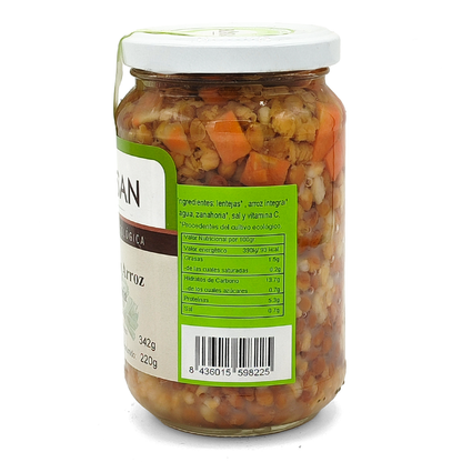 Lentejas Con Arroz Integral Y Zanahoria  Eco Bionsan 370gr_2