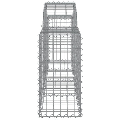 Cestas Gaviones 2 Uds Forma De Arco Hierro 200x30x60/80 Cm_4